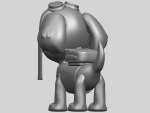 dog cartoon 02 Modèles 3D en vedette