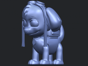 dog cartoon 02 Modèles 3D en vedette