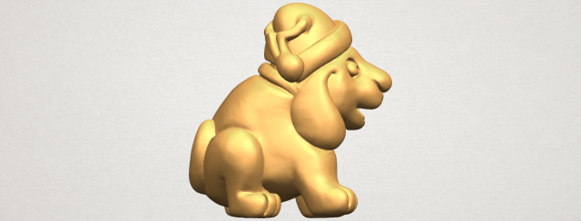 dog cartoon 04 3Dプリントモデル .c4d .max .obj .3ds .fbx .stl .blend 