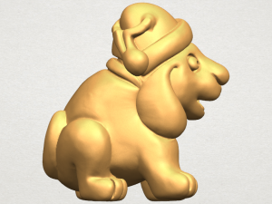dog cartoon 04 3D Print Model