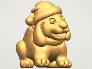 dog cartoon 04 3Dプリントモデル