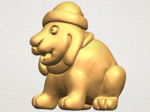 dog cartoon 04 3Dプリントモデル