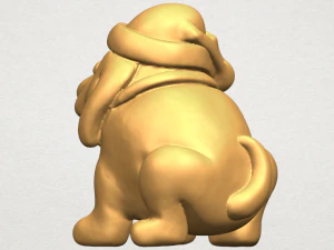 dog cartoon 04 3D Print Model