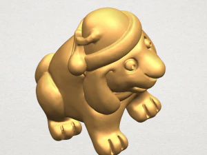dog cartoon 04 3D Print Model