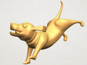 dog cartoon 05 Modelo de Impressão 3D