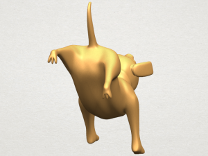 dog cartoon 05 Modelo de Impressão 3D
