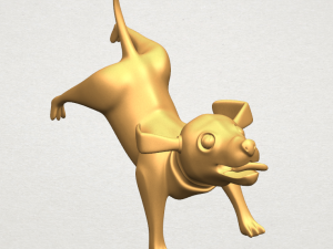 dog cartoon 05 Modelo de Impressão 3D