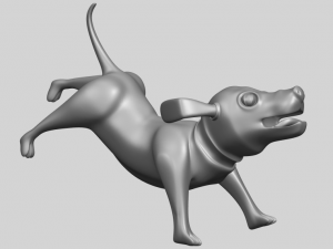 dog cartoon 05 Modelo de Impressão 3D