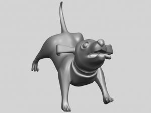 dog cartoon 05 Modelo de Impressão 3D