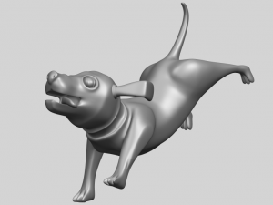 dog cartoon 05 Modelo de Impressão 3D