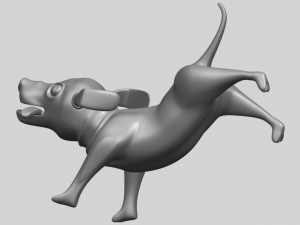 dog cartoon 05 Modelo de Impressão 3D