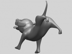 dog cartoon 05 Modelo de Impressão 3D