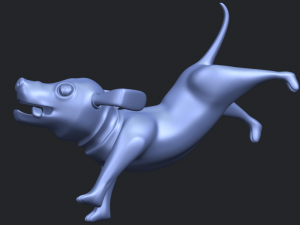 dog cartoon 05 Modelo de Impressão 3D