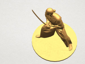 japanese warrior 3Dプリントモデル