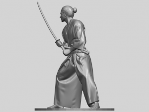 japanese warrior 3Dプリントモデル