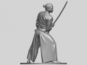 japanese warrior 3Dプリントモデル