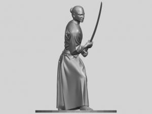 japanese warrior 3Dプリントモデル