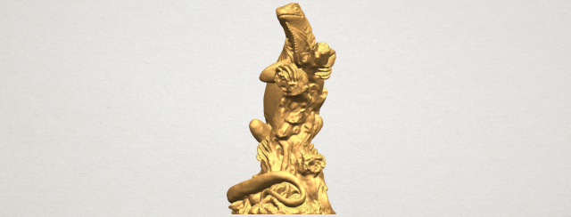 chameleon 3D-printmodel .c4d .max .obj .3ds .fbx .stl .blend 
