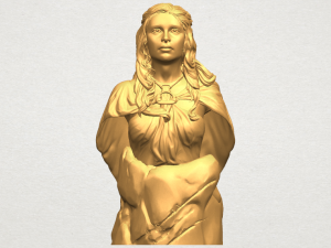 bust of a girl 02 3D Print Model