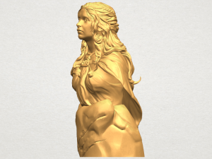 bust of a girl 02 Modèles 3D en vedette