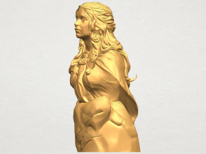 bust of a girl 02 3D Print Model