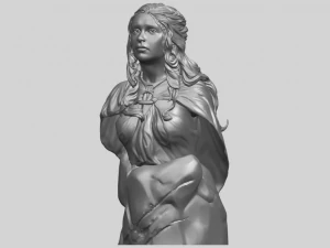 bust of a girl 02 3D Print Model