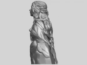 bust of a girl 02 3D Print Model