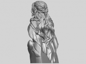 bust of a girl 02 Modèles 3D en vedette