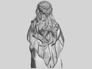 bust of a girl 02 3D Print Model