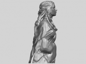 bust of a girl 02 Modèles 3D en vedette