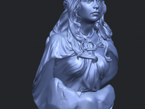 bust of a girl 02 Modèles 3D en vedette