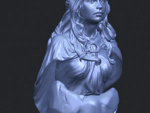 bust of a girl 02 3D Print Model
