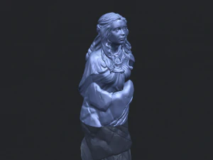 bust of a girl 02 3D Print Model