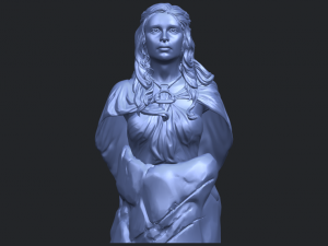 bust of a girl 02 Modèles 3D en vedette
