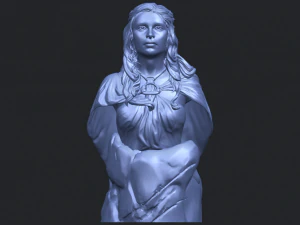 bust of a girl 02 3D Print Model