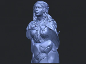 bust of a girl 02 3D Print Model