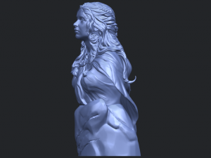 bust of a girl 02 Modèles 3D en vedette