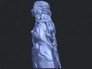 bust of a girl 02 3D Print Model