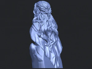 bust of a girl 02 3D Print Model