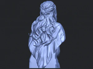 bust of a girl 02 3D Print Model