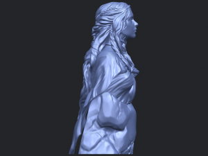 bust of a girl 02 Modèles 3D en vedette