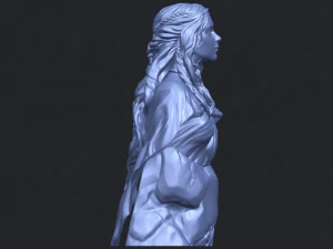 bust of a girl 02 3D Print Model
