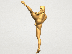 man kicking 3D Baskı Modeli