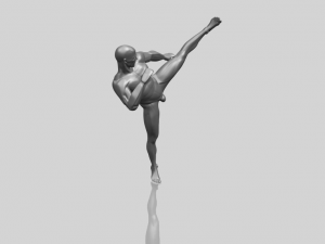 man kicking 3D Baskı Modeli