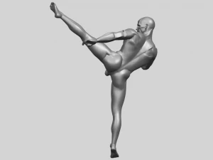man kicking 3D Print Model