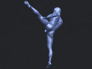 man kicking 3D Print Model