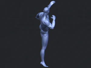 man kicking 3D Print Model