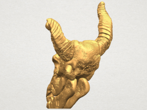 skull of goat 01 3D 프린트 모델