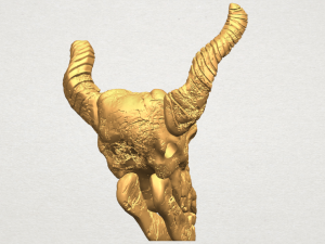 skull of goat 01 3D 프린트 모델