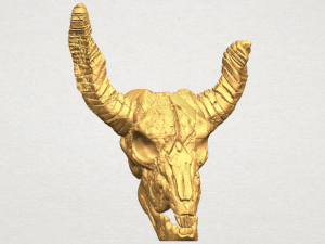 skull of goat 01 3D 프린트 모델